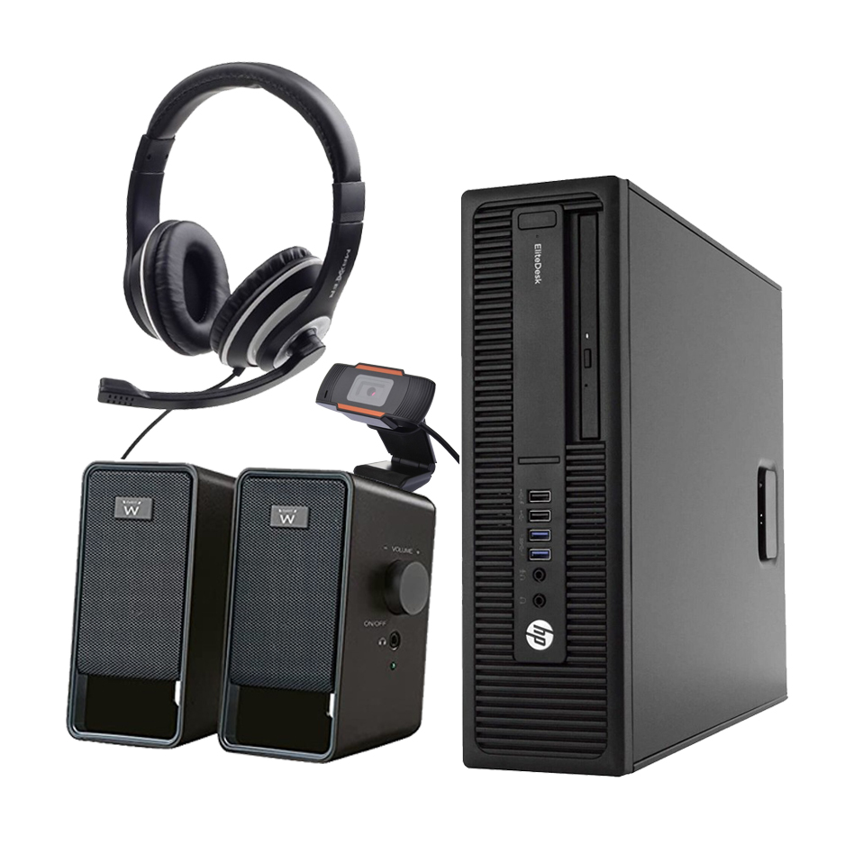 HP EliteDesk 800 G2 SFF Refurbished – Core™ i5-6500, 8 GB, SSD 240 GB, DVD/RW, Windows 10 Pro