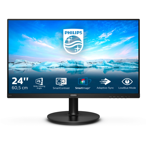 Philips V Line 242V8A/00 Monitor PC 60,5 cm (23.8″) 1920 x 1080 Pixel Full HD LCD Nero