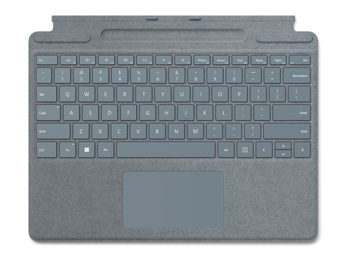 Microsoft Surface Pro Signature Keyboard Blu Microsoft Cover port QWERTY Italiano